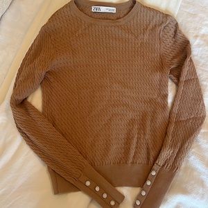 Zara tan knit
